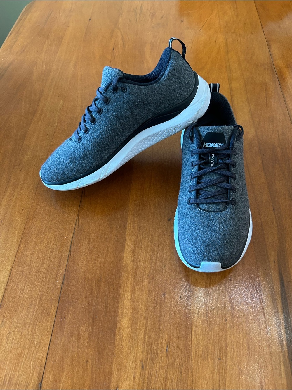 HOKA ONE ONE Hupana Wool Gray Running Walking Shoes Women’s US 8